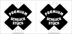 Temporäres Brustwarzen-Tattoo „Premium Schluckstück“