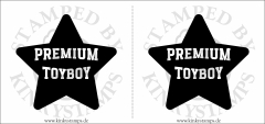 Temporäres Brustwarzen-Tattoo „Premium Toyboy“