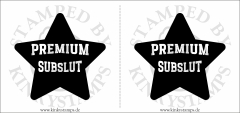 Temporäres Brustwarzen-Tattoo „Premium Subslut“