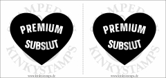 Temporäres Brustwarzen-Tattoo „Premium Subslut“