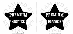 Temporäres Brustwarzen-Tattoo „Premium Bigdick“