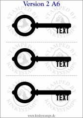 Personalisierbares temporäres Tattoo – Keuschhaltungsschlüssel