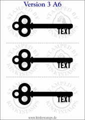 Personalisierbares temporäres Tattoo – Keuschhaltungsschlüssel