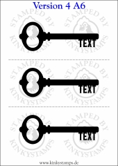 Personalisierbares temporäres Tattoo – Keuschhaltungsschlüssel