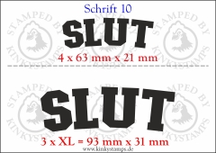 Temporäres Klebetattoo „Slut“
