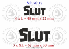 Temporäres Klebetattoo „Slut“