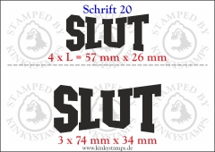 Temporäres Klebetattoo „Slut“