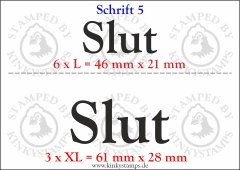 Temporäres Klebetattoo „Slut“
