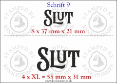 Temporäres Klebetattoo „Slut“