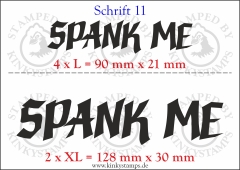 Temporäres Klebetattoo „Spank me“