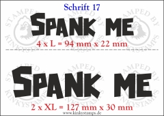 Temporäres Klebetattoo „Spank me“