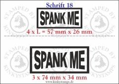 Temporäres Klebetattoo „Spank me“