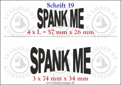 Temporäres Klebetattoo „Spank me“
