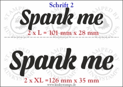 Temporäres Klebetattoo „Spank me“