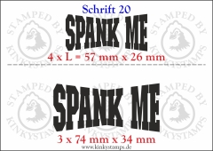 Temporäres Klebetattoo „Spank me“