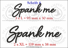 Temporäres Klebetattoo „Spank me“