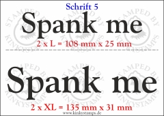 Temporäres Klebetattoo „Spank me“