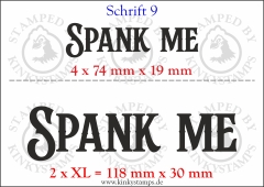 Temporäres Klebetattoo „Spank me“
