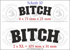 Temporäres Klebetattoo „Bitch“