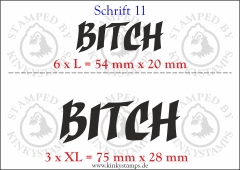 Temporäres Klebetattoo „Bitch“
