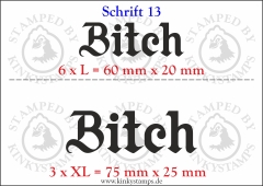 Temporäres Klebetattoo „Bitch“