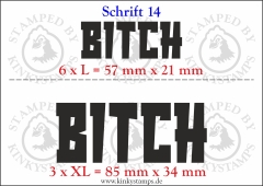 Temporäres Klebetattoo „Bitch“
