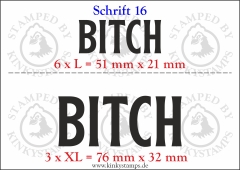 Temporäres Klebetattoo „Bitch“