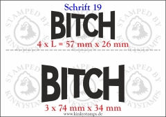 Temporäres Klebetattoo „Bitch“