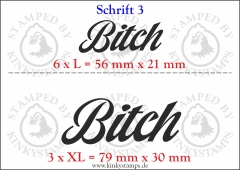 Temporäres Klebetattoo „Bitch“