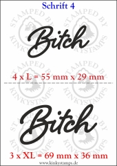Temporäres Klebetattoo „Bitch“