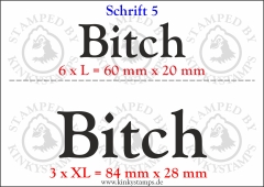 Temporäres Klebetattoo „Bitch“