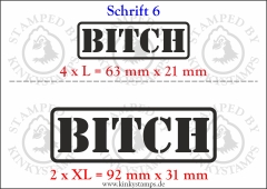 Temporäres Klebetattoo „Bitch“