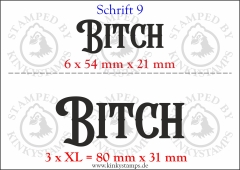 Temporäres Klebetattoo „Bitch“