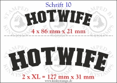 Temporäres Klebetattoo „Hotwife“