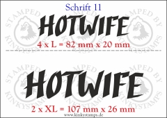 Temporäres Klebetattoo „Hotwife“