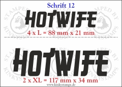 Temporäres Klebetattoo „Hotwife“