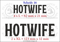 Temporäres Klebetattoo „Hotwife“