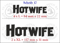 Temporäres Klebetattoo „Hotwife“