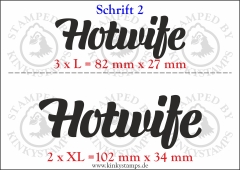 Temporäres Klebetattoo „Hotwife“