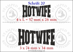 Temporäres Klebetattoo „Hotwife“