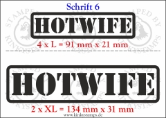 Temporäres Klebetattoo „Hotwife“
