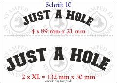 Temporäres Klebetattoo „Just a hole“