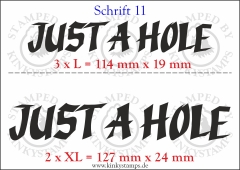 Temporäres Klebetattoo „Just a hole“