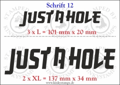 Temporäres Klebetattoo „Just a hole“