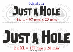 Temporäres Klebetattoo „Just a hole“