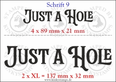 Temporäres Klebetattoo „Just a hole“