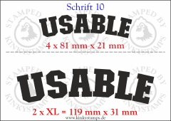 Temporäres Klebetattoo „Usable“