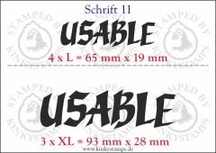 Temporäres Klebetattoo „Usable“