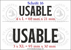 Temporäres Klebetattoo „Usable“