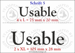 Temporäres Klebetattoo „Usable“